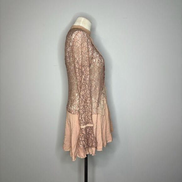 Free People- Pink Lace Dress - Picture 3 of 4